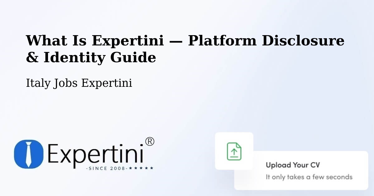 What Is Expertini — Platform Disclosure & Identity Guide – Borgo Pace